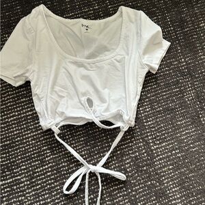 pacsun white crop top